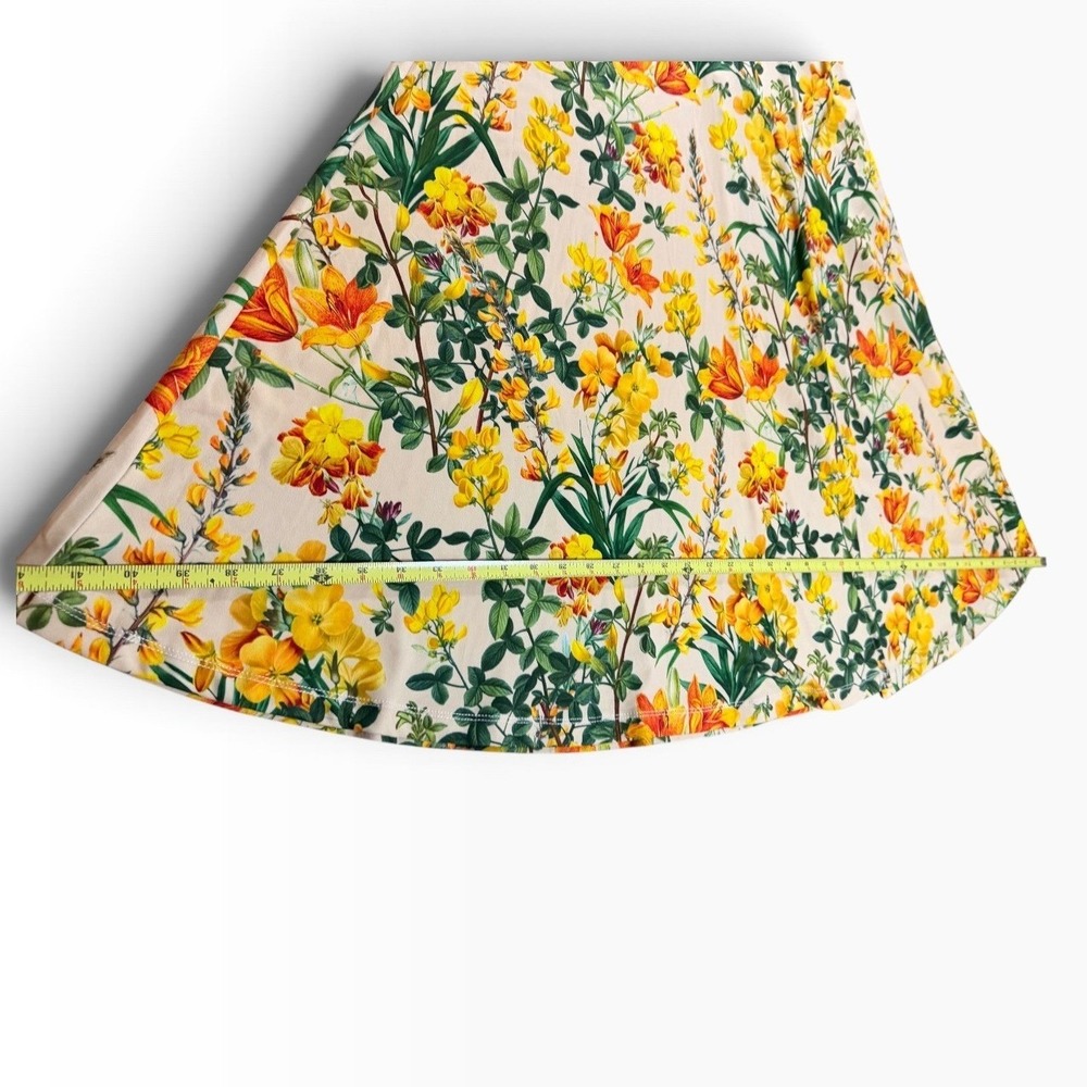 Alexia Admor Floral Short Sleeve Midi Dress Yellow Floral A-Line  SZ XS - Picture 10 of 16
